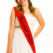 Červené taftové šerpy