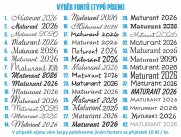 Peprmintové taftové šerpy