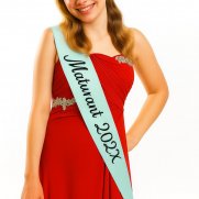 Peprmintové taftové šerpy