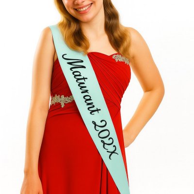 Peprmintové taftové šerpy