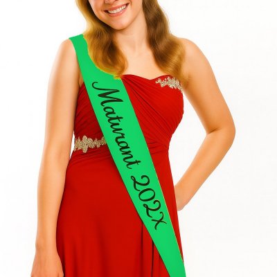 Zelené taftové šerpy