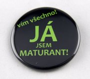 Maturitní placka Maturant