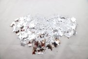 Vystřelovací konfety stříbrné hvězdy - 60 cm