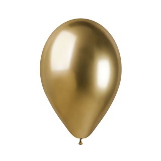 Zlaté chromové balónky