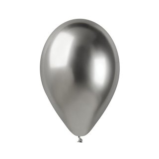 Stříbrné chromové balónky
