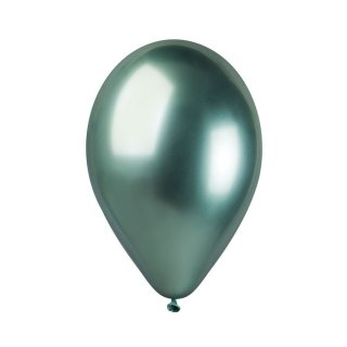 Zelené chromové balónky