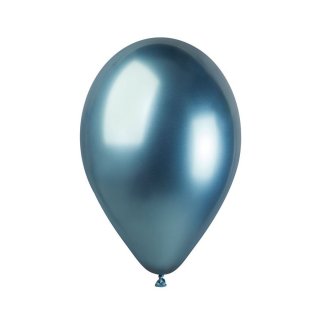 Modré chromové balónky