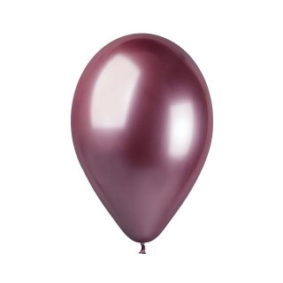 Růžové chromové balónky