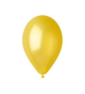 Žluté metalické balónky
