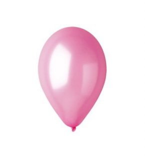 Růžové metalické balónky