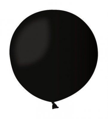 Černý obří balónek